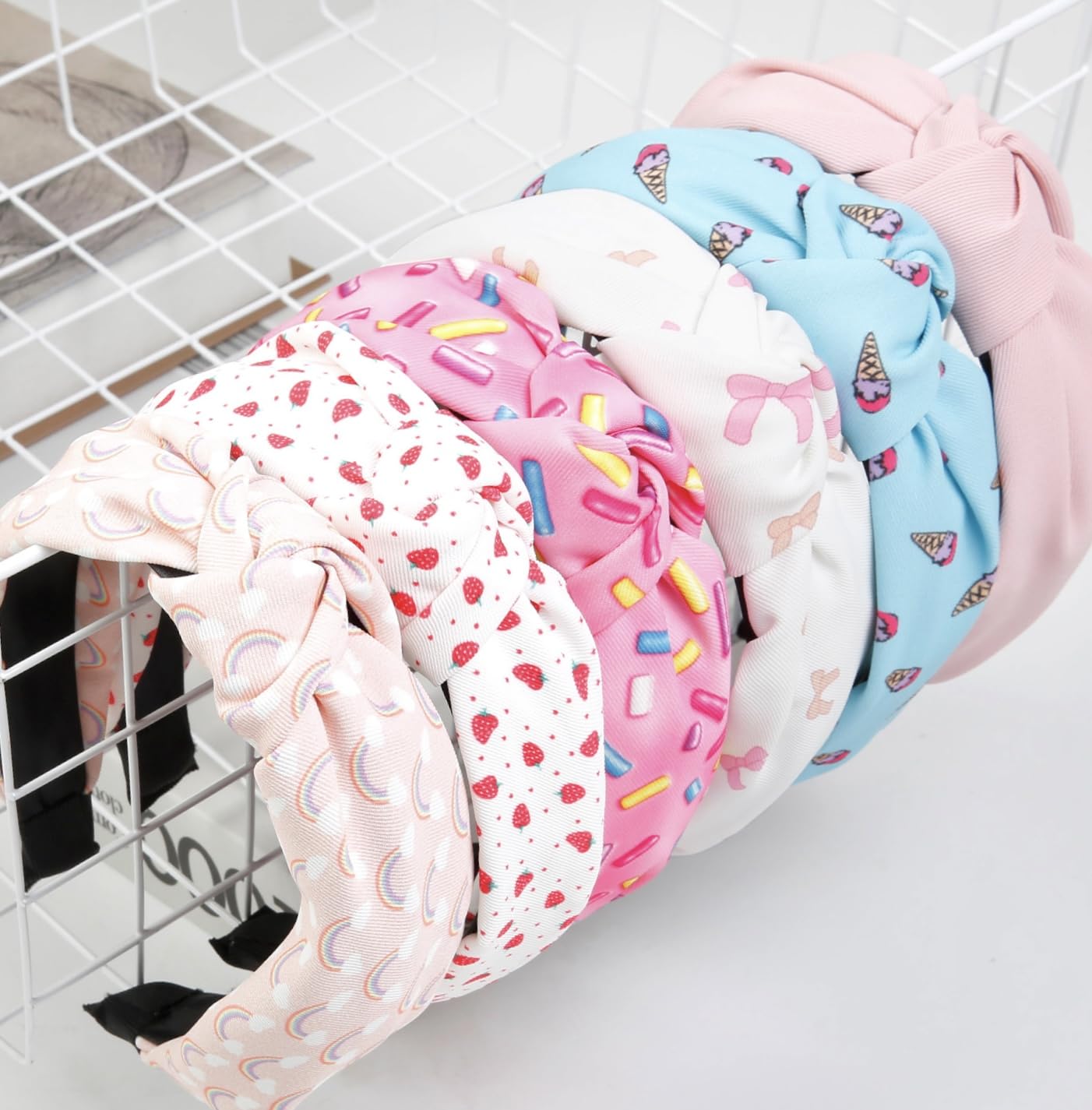 TERSE headbands with a knotted design add chic style for any hairstyle.