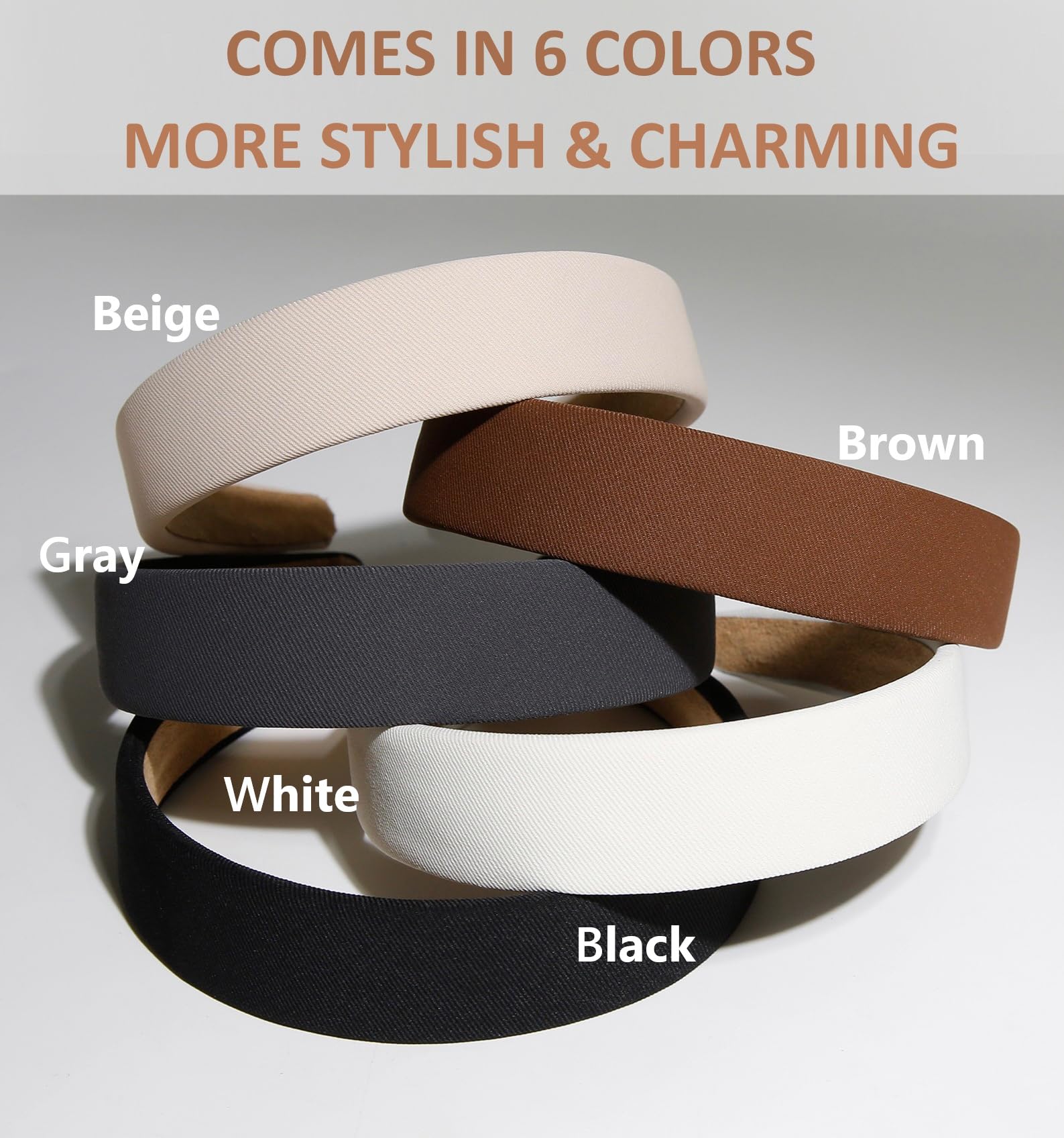 TERSE Headbands non-slip elastic-fit shows secure all-day wear.