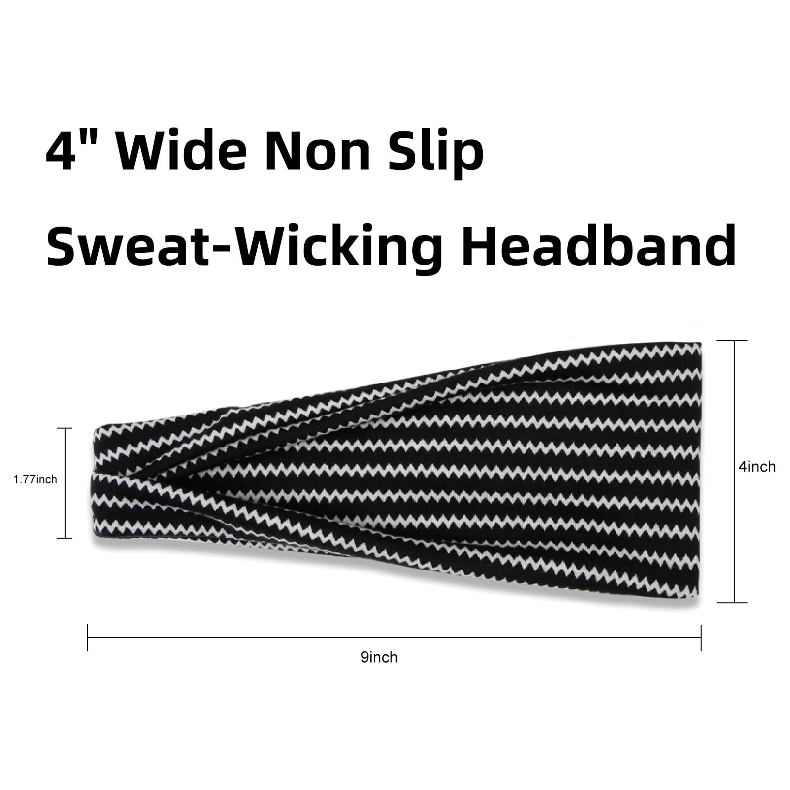 TERSE headbands closeup of soft stretchy fabric for comfort while active.