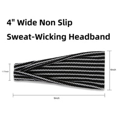 TERSE headbands closeup of soft stretchy fabric for comfort while active.
