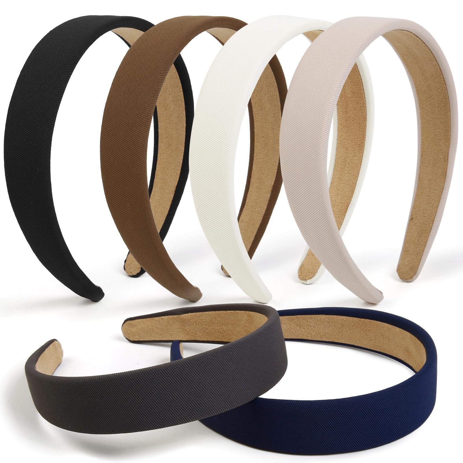 TERSE Headbands six-shades display for versatile daily styling.