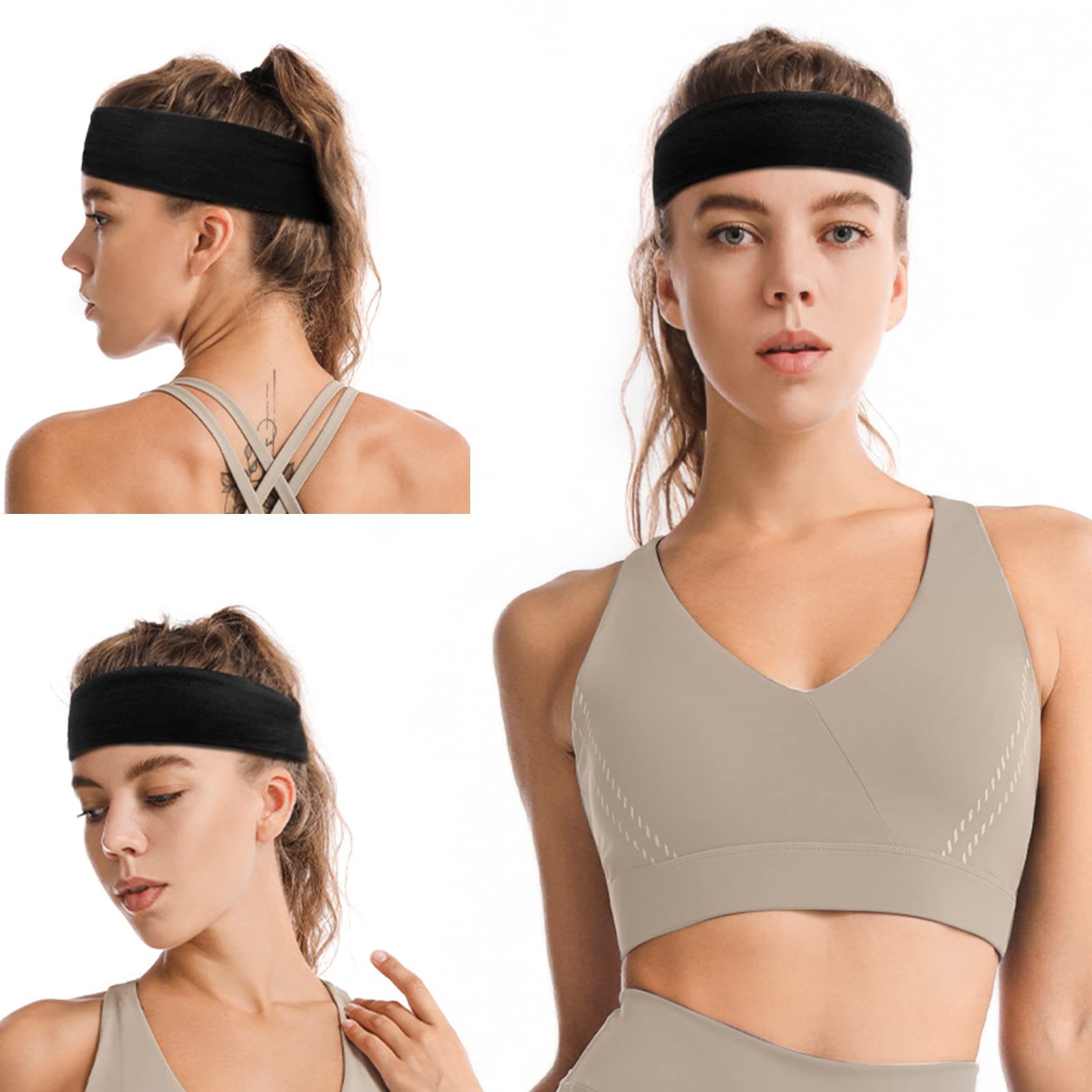 TERSE headbands suitable for yoga and running and other athletic use