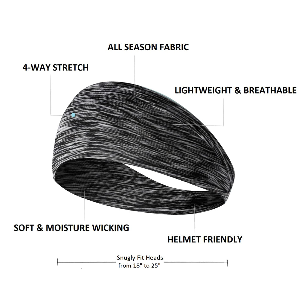 TERSE sweat band ideal for yoga and running workouts.