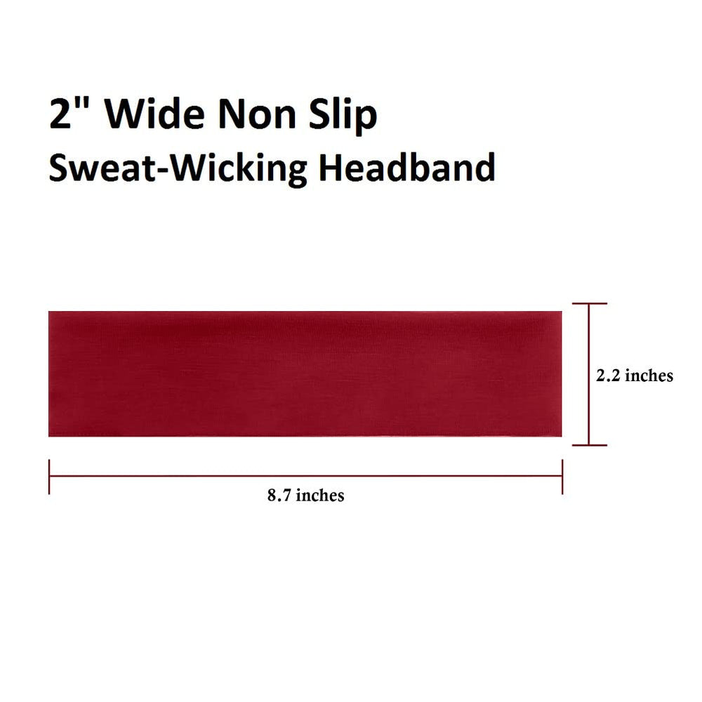 TERSE headband with elastic fit suits all head sizes during workouts.