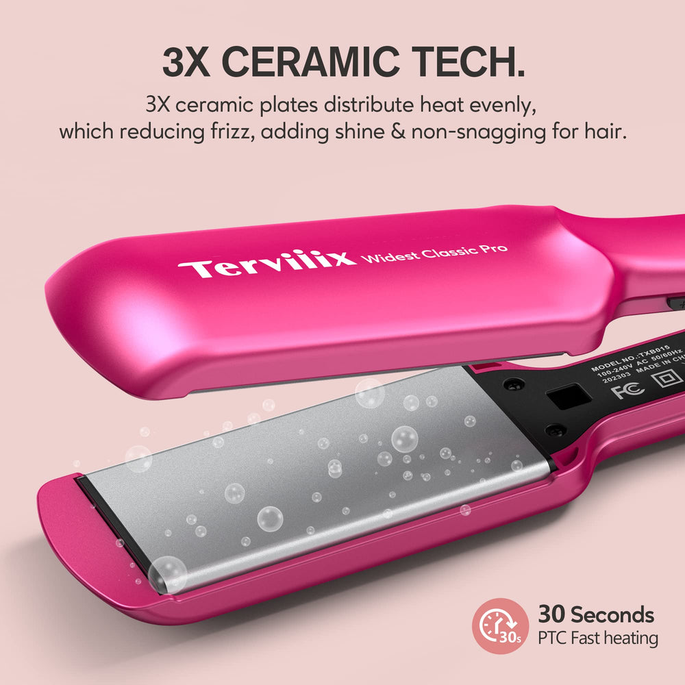 Terviiix-ptc-heating-30s warms quickly for efficient styling.