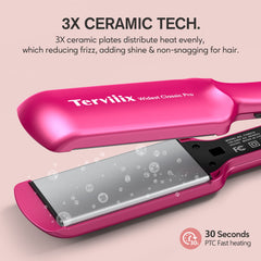 Terviiix-ptc-heating-30s warms quickly for efficient styling.