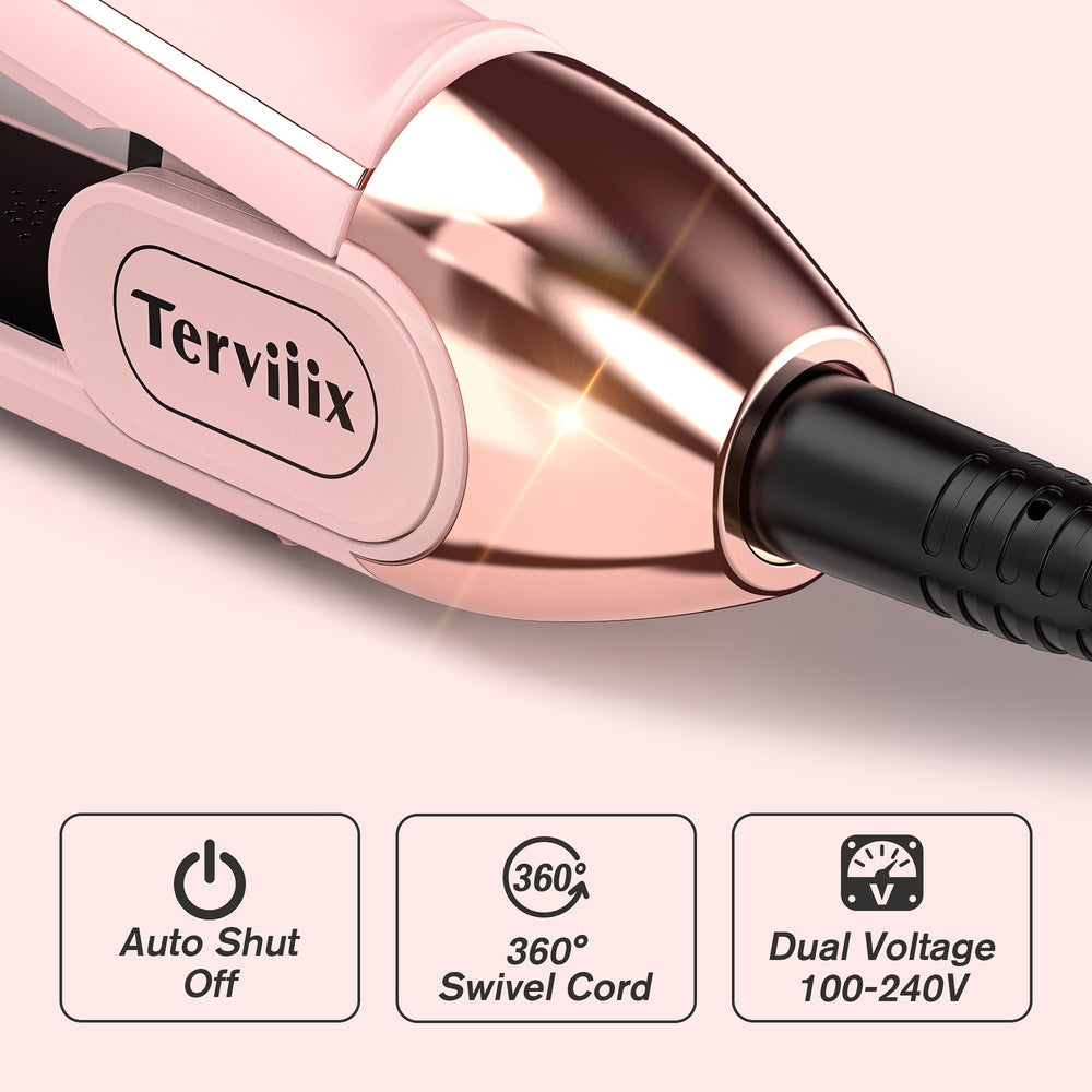 Terviiix travel ready dual voltage iron with auto-off for safe packing