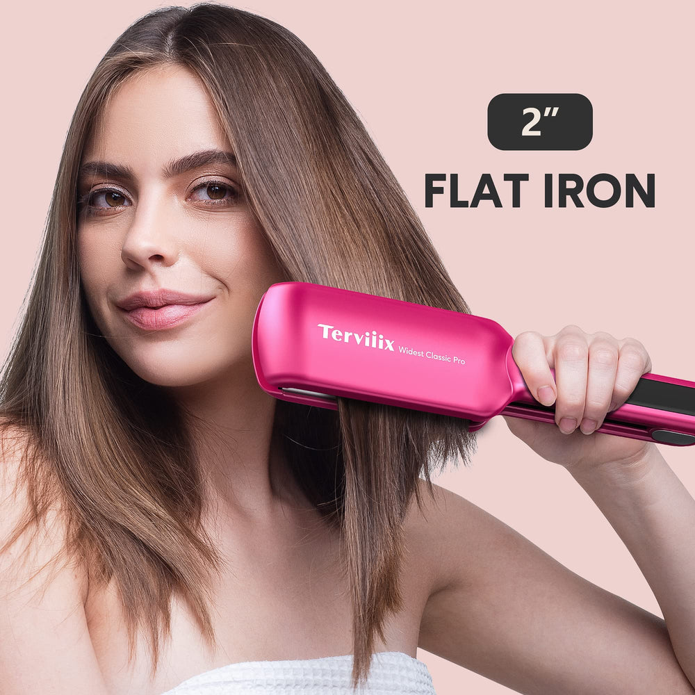 Terviiix wide plates ceramic delivers even heat for silky results.