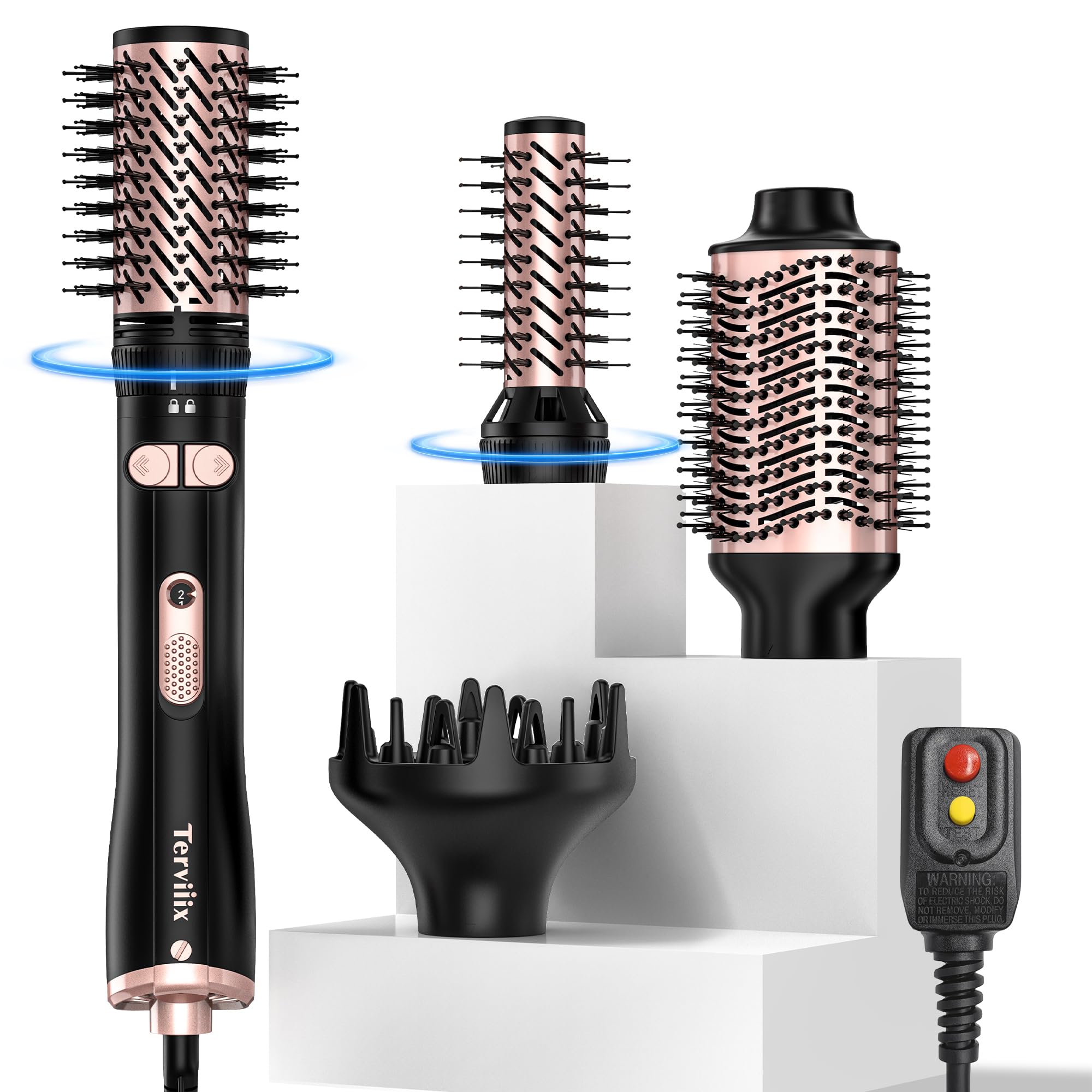 Terviiix 4in1 rotating brush 2in lifts roots for fuller volume and quick styling.