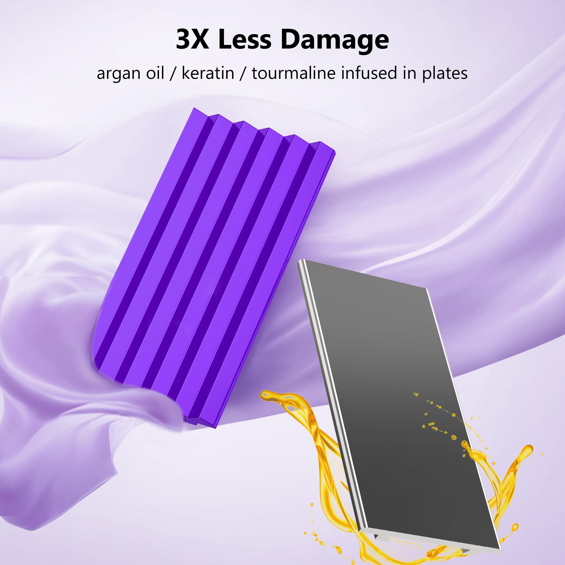 Terviiix crimper keratin-argan plate infusion for shine and smooth styling