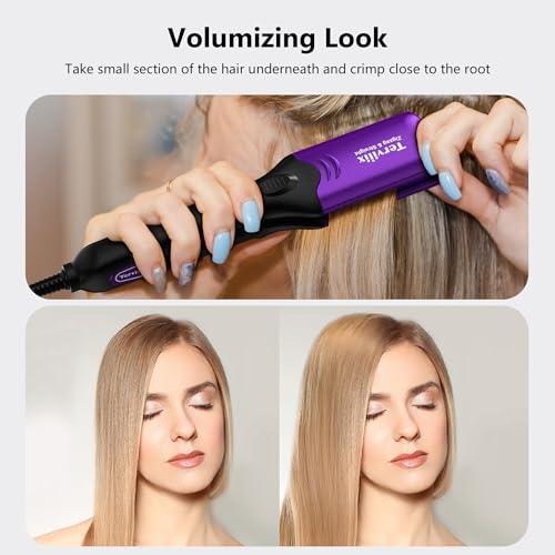 Terviiix crimper medium plate creates beachy crimp volume