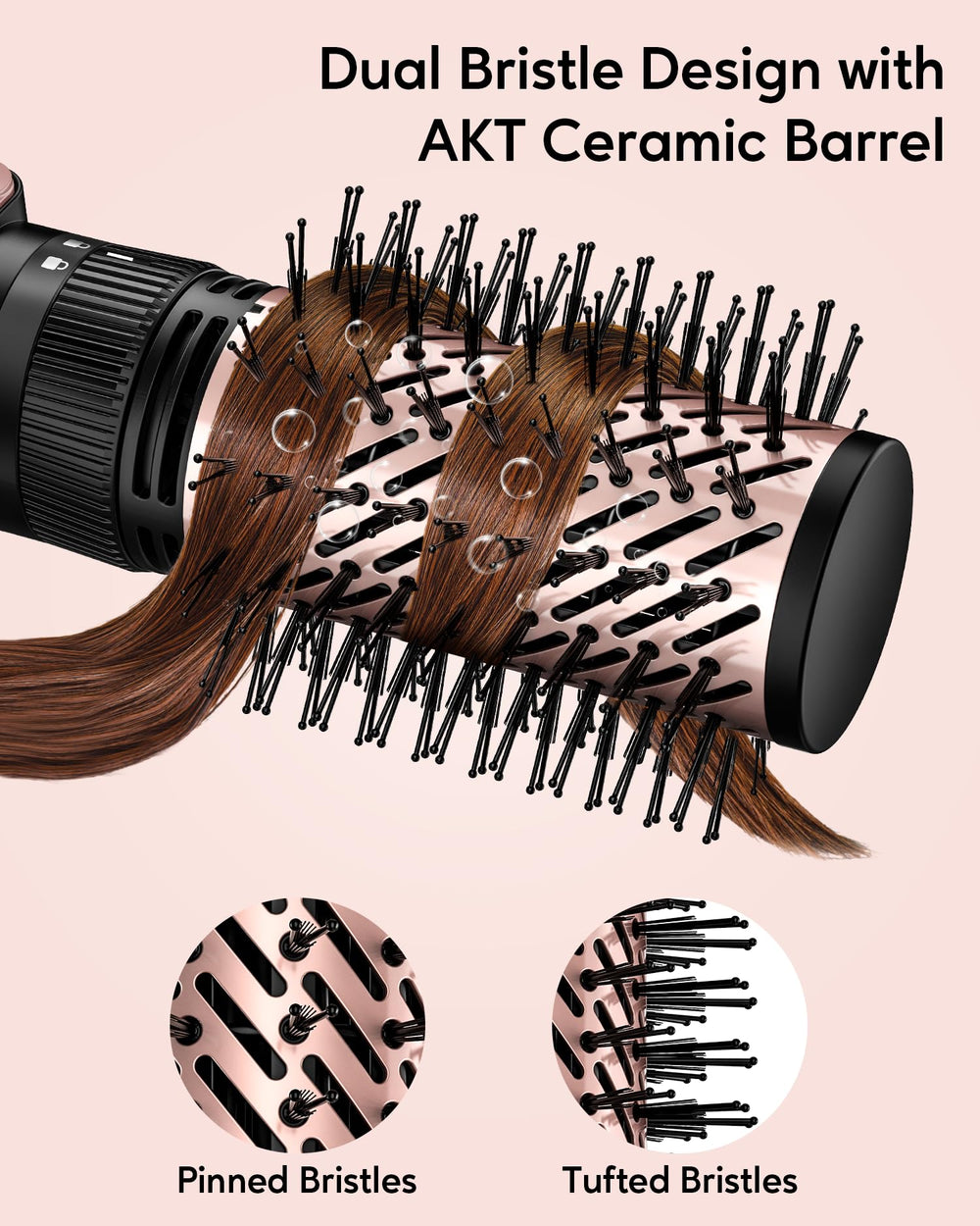 Terviiix ergonomic handle closeup highlights arthritis-friendly, comfortable grip for extended styling.