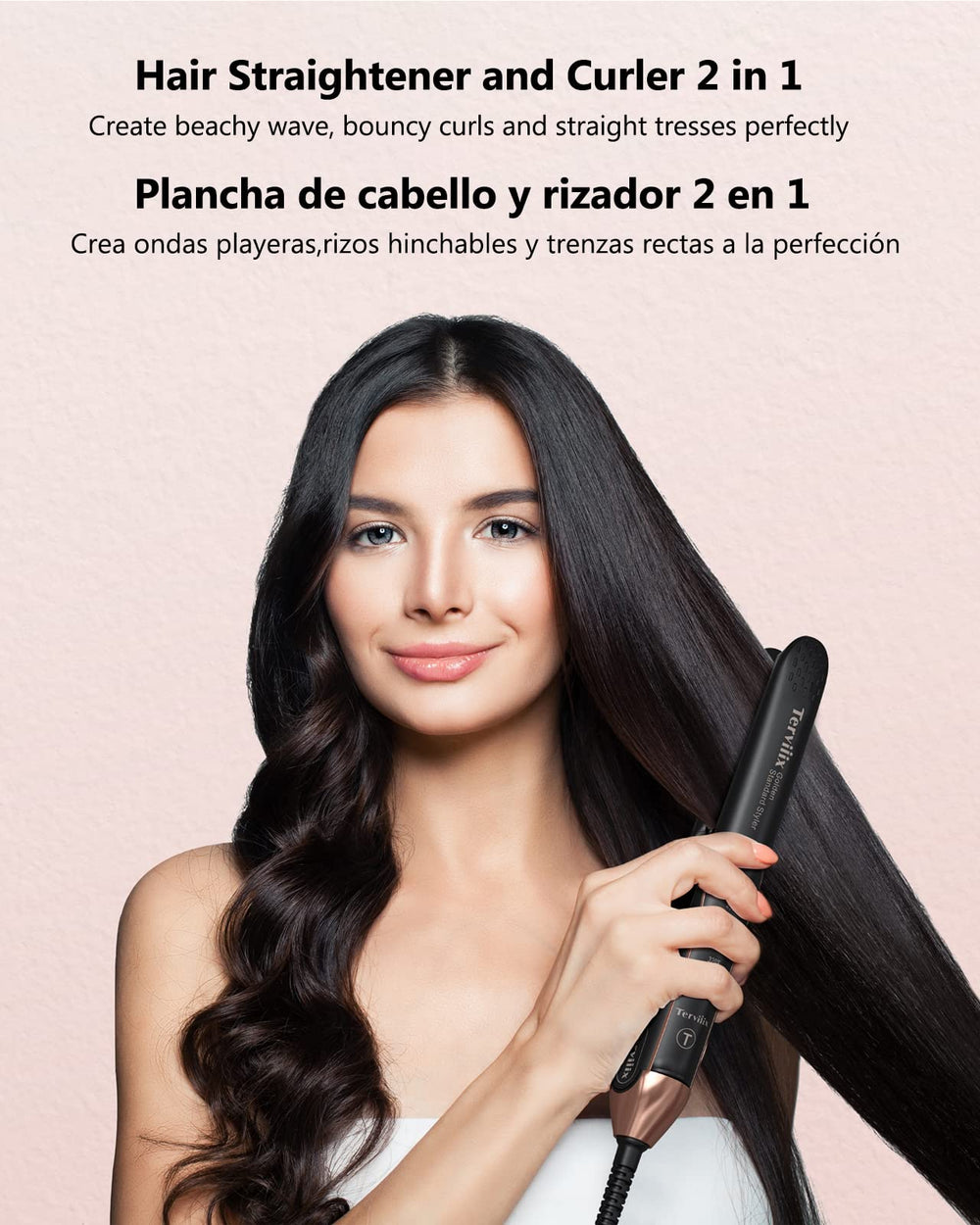 Terviiix sleek results: straight or wavy hair