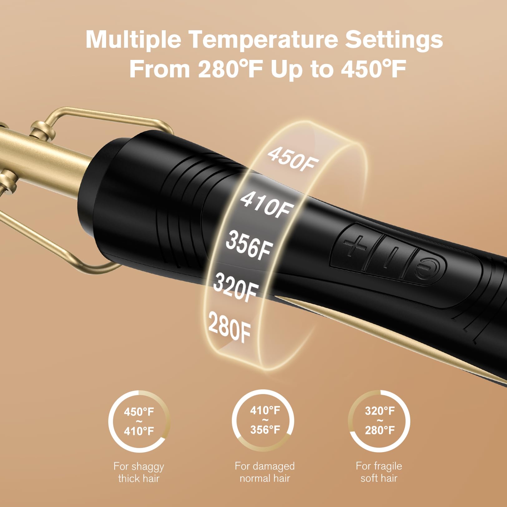 Terviiix hot comb includes 60-minute auto shut-off and dual voltage for travel.