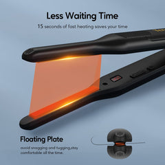 Terviiix Pencil Flat Iron shaping a beard for neat, controlled styling