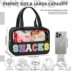 TESAFNG clear cosmetic bag waterproof material keeps belongings visible and protected during trips.
