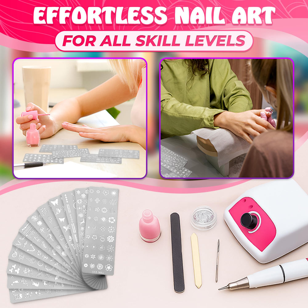 Tesorrio nail stamping plate geometric design for modern, bold nail art ideas