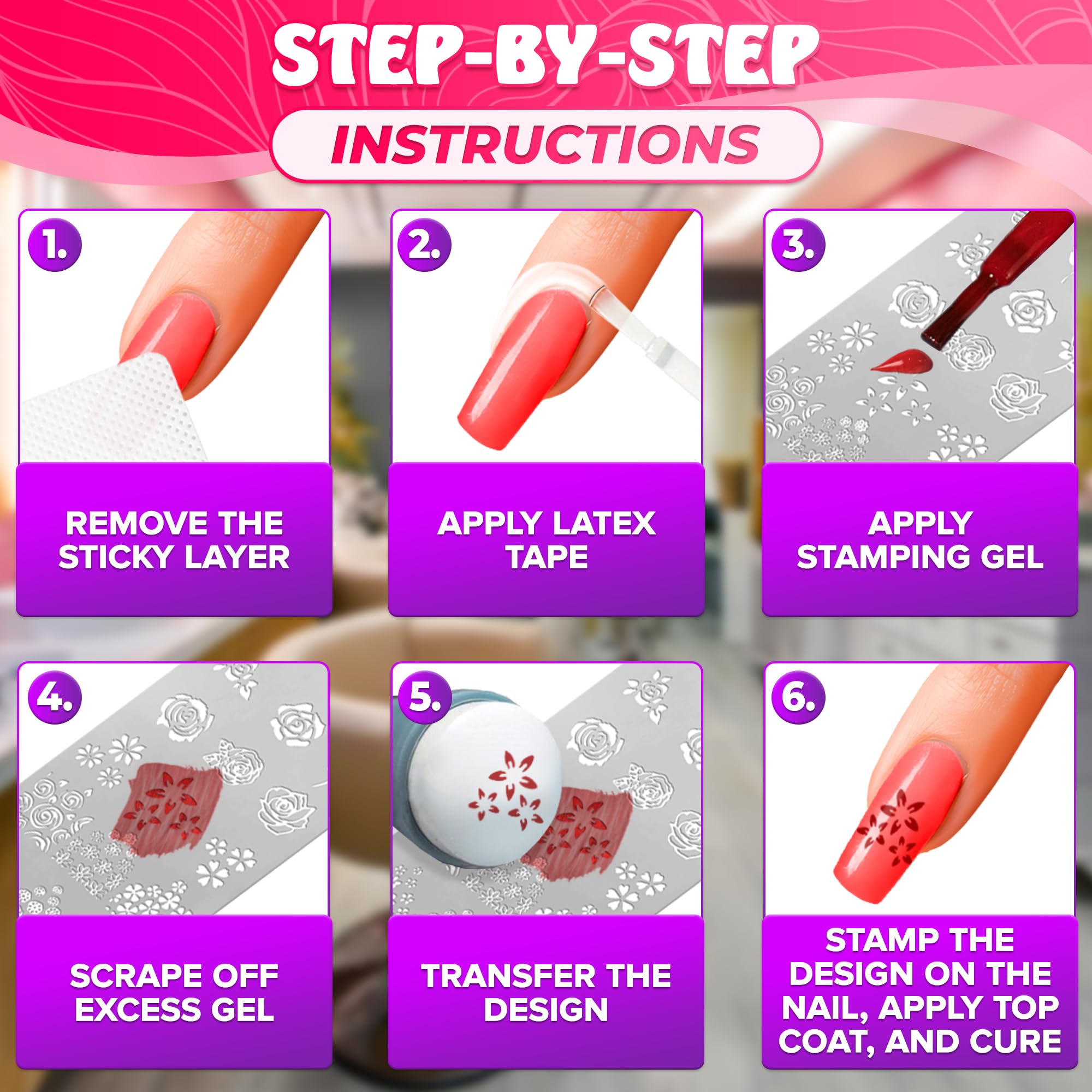 Tesorrio nail stamping plate jewelry design for chic accent nails and style