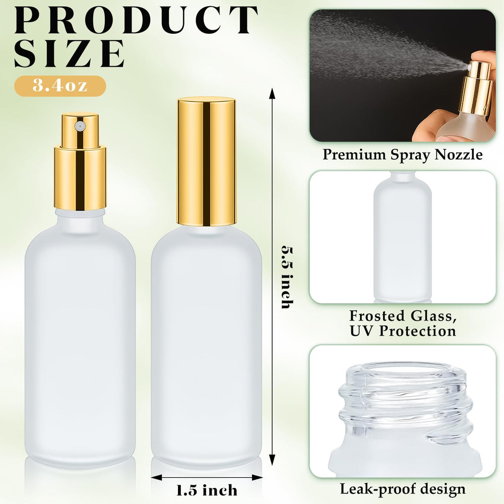 Tessco for you frosted-glass-body bottle adds elegant vanity appeal