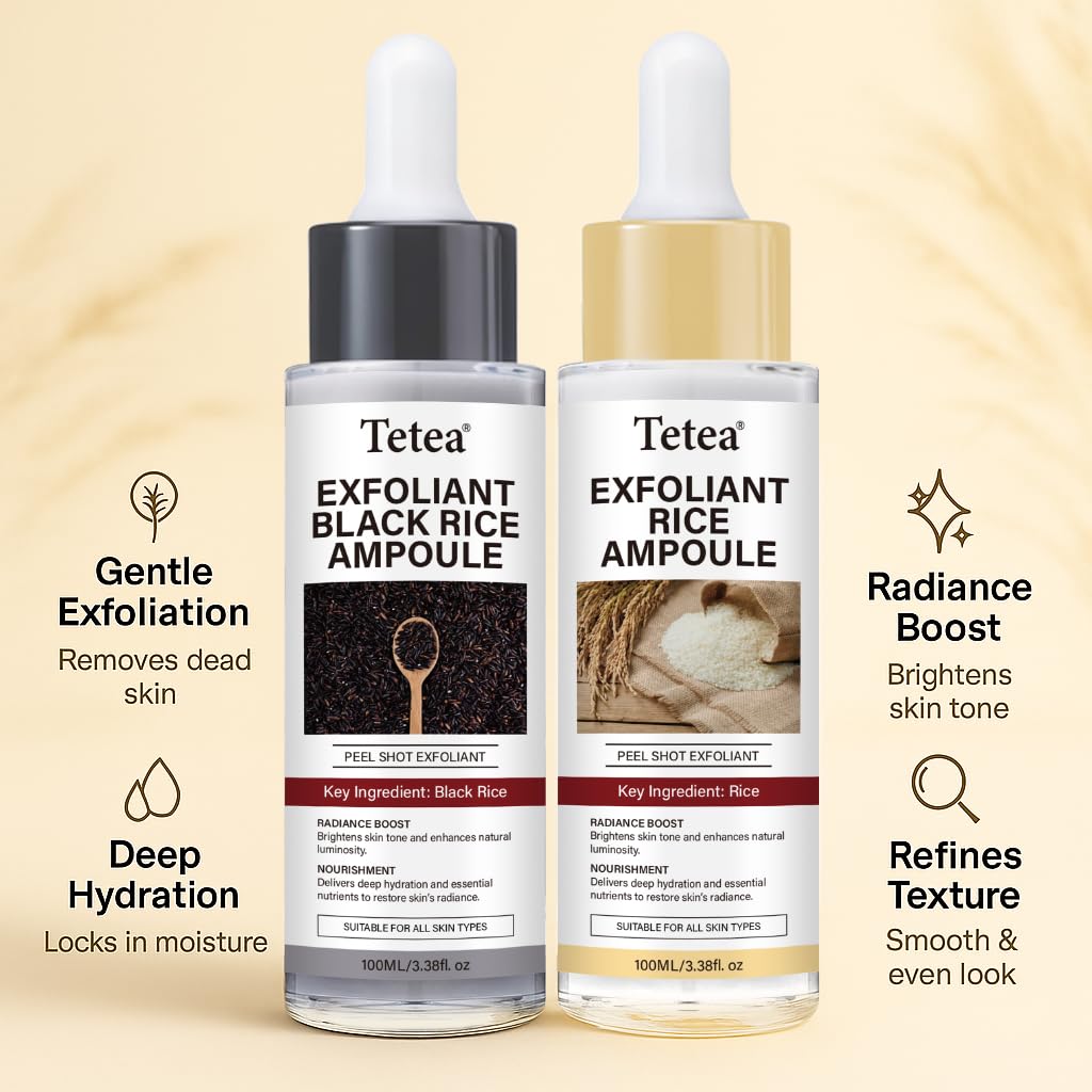 Tetea Peel Shot Glow Liquid Texture closeup shows lightweight peeling action.