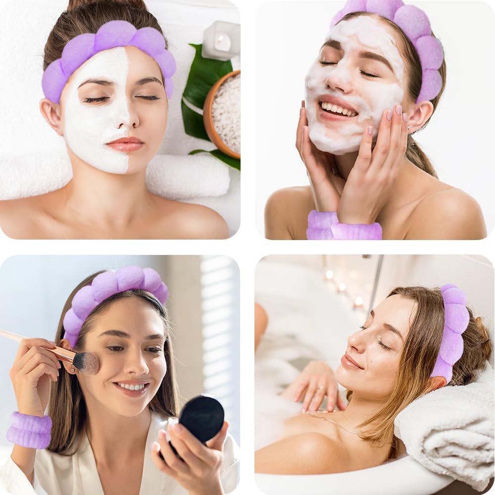 Tetizo spa headband anti-slip design stays put during routines