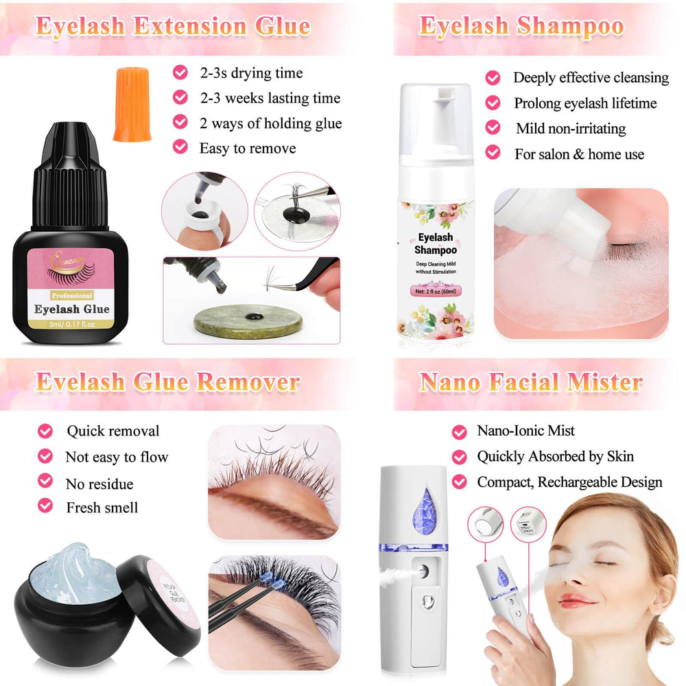 Tetutor fast-drying lash glue dries in 2-3 seconds with a strong hold.