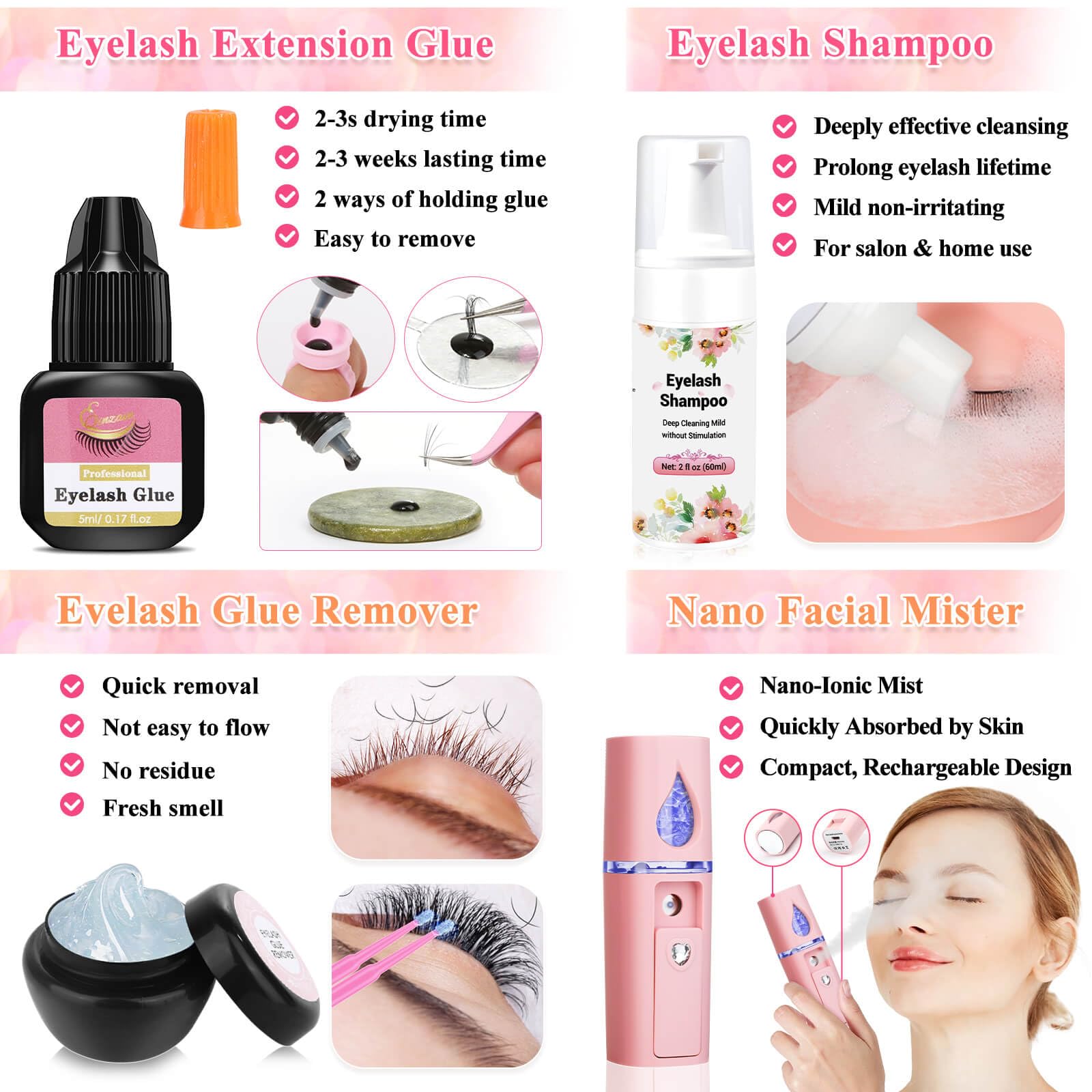 Tetutor-usb-rechargeable-lash-fan quick-dry during lash application