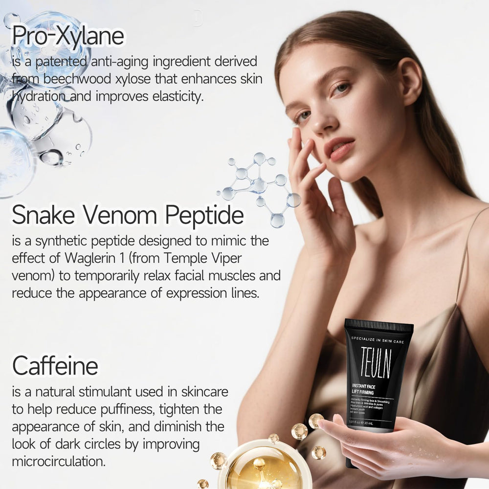 TEULN 2.0 ingredient panel highlights pro-xylane intended for firming