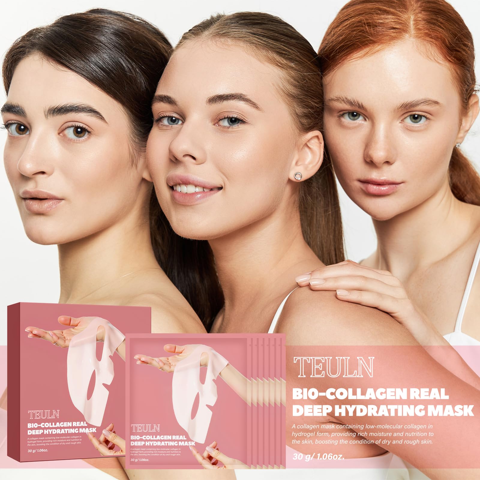 TEULN Bio-Collagen Mask skin glow captures moisture and radiance overnight.