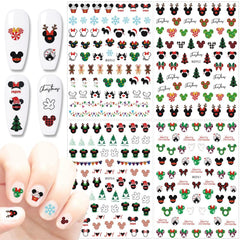 Tezocr Christmas nail stickers 4-sheet package for quick holiday nails