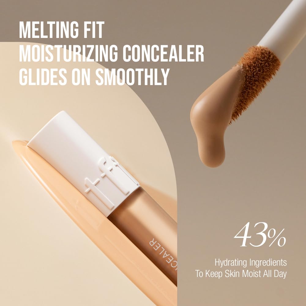 TFIT Idol Cover Concealer lightweight texture applied on skin shows comfortable wear.