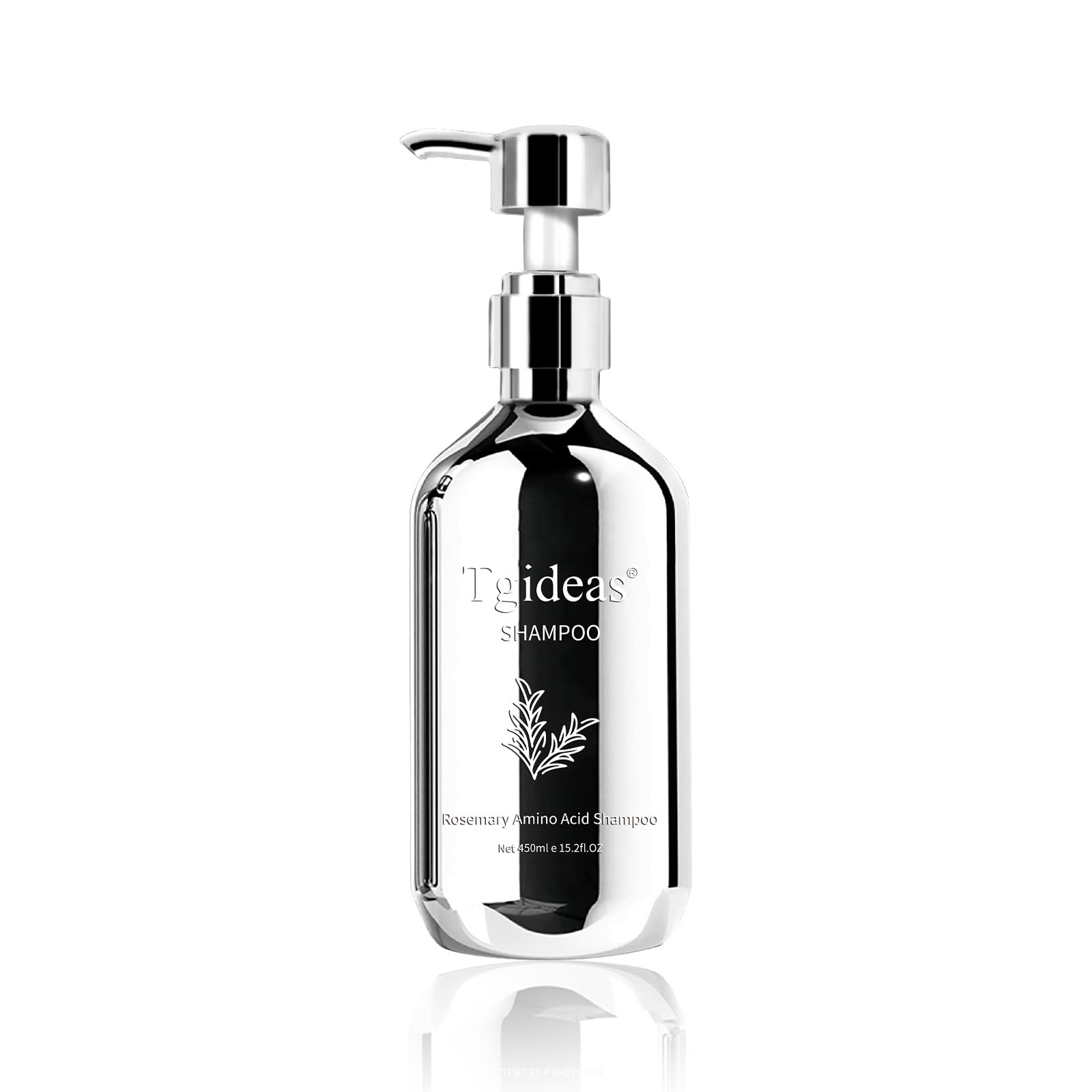 Tgideas Organic Biotin & Rosemary Shampoo bottle shows natural growth support for healthier hair.