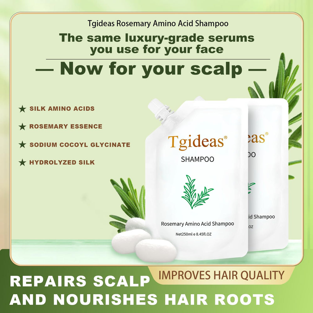Shampoo being poured for easy daily cleansing of the scalp