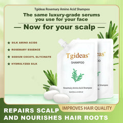 Shampoo being poured for easy daily cleansing of the scalp