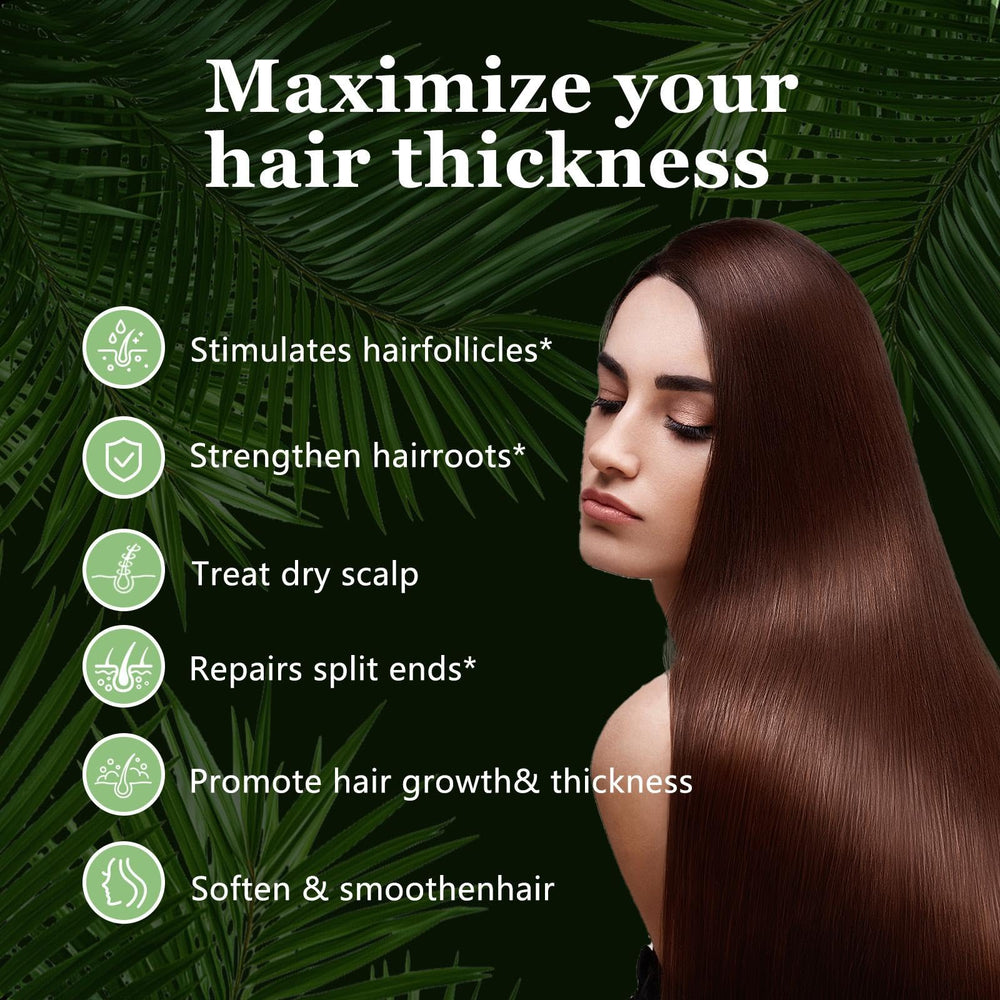 Tgideas Rosemary Batana Oil product shot highlights suitability for all hair types.
