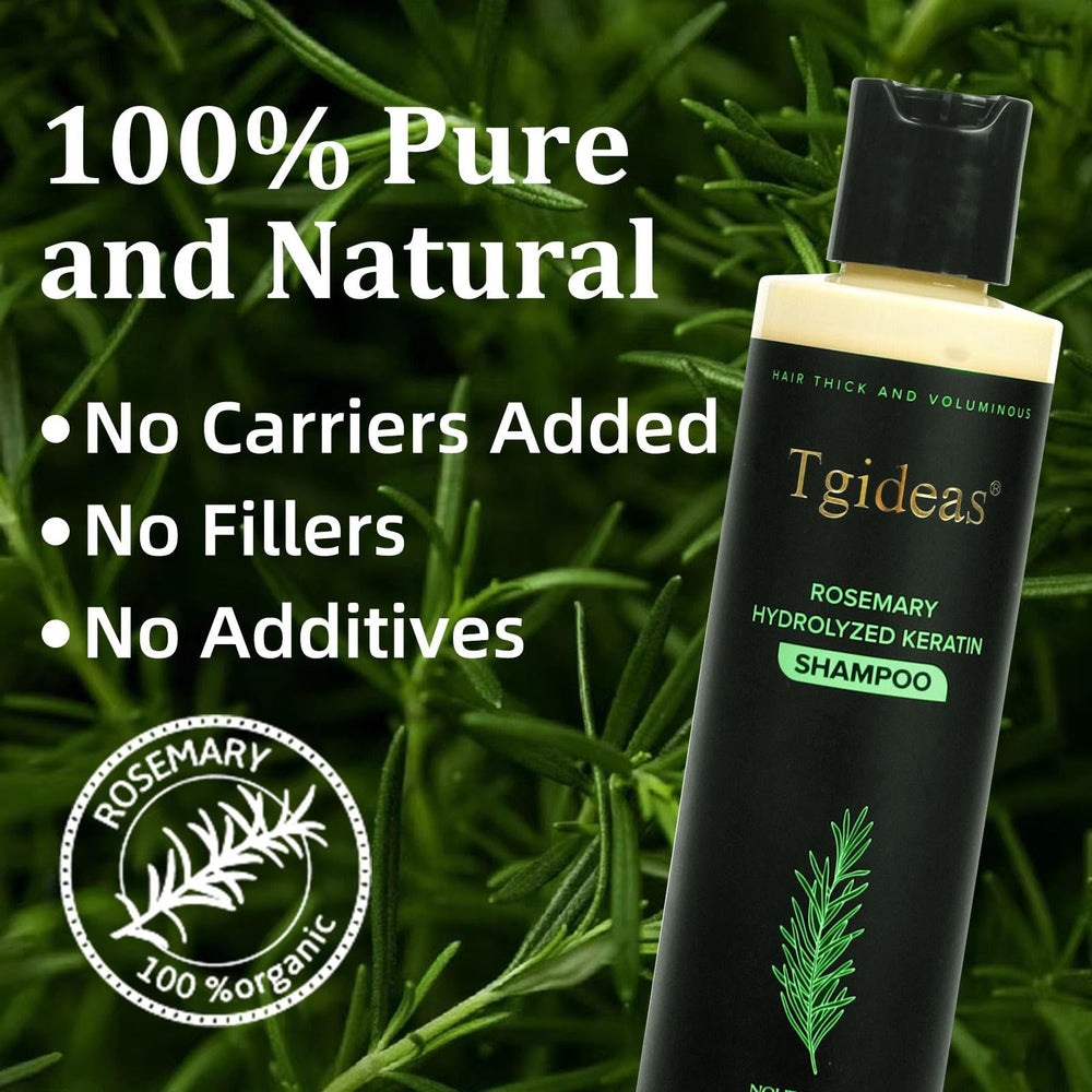 Tgideas Rosemary Biotin Shampoo color-safe formula nourishes dyed or highlighted hair.