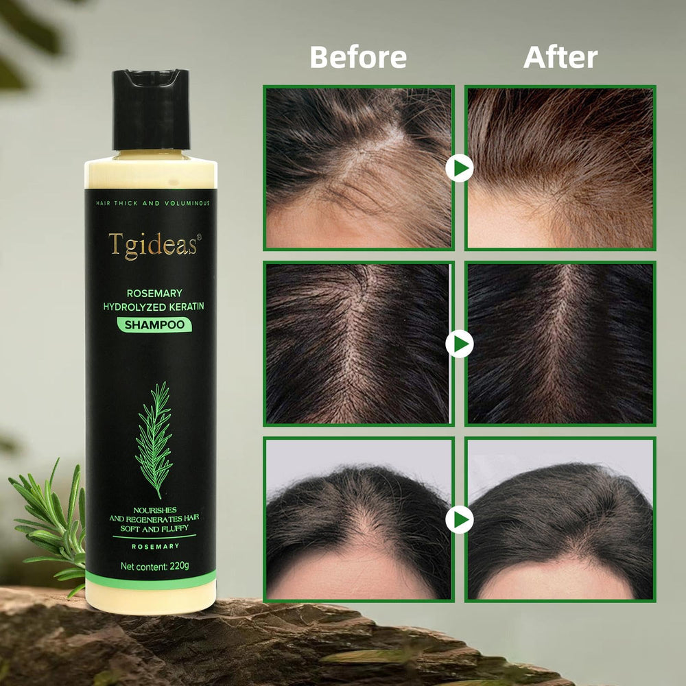 Tgideas Rosemary Biotin Shampoo ingredients highlight clean vegan formula with rosemary and biotin.