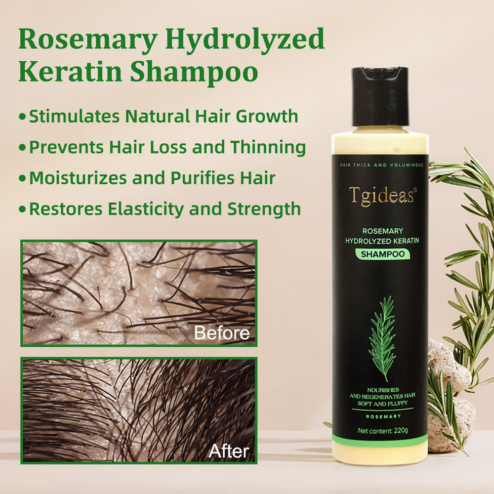 Tgideas Rosemary Biotin Shampoo lather captures rich cleansing and root-boosting foam.