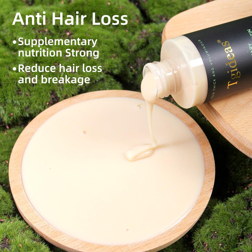Tgideas Rosemary Biotin Shampoo packaging showcases eco-friendly bottle and cap.