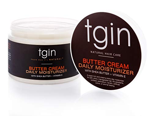tgin Butter Cream jar closeup highlights rich shea and cocoa butter for moisture