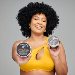 tgin Butter Cream Daily Moisturizer twist-out usage demonstrates styling versatility