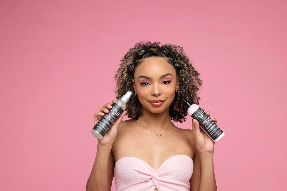 tgin Curls N Roses lightweight moisture delivers definition without buildup.