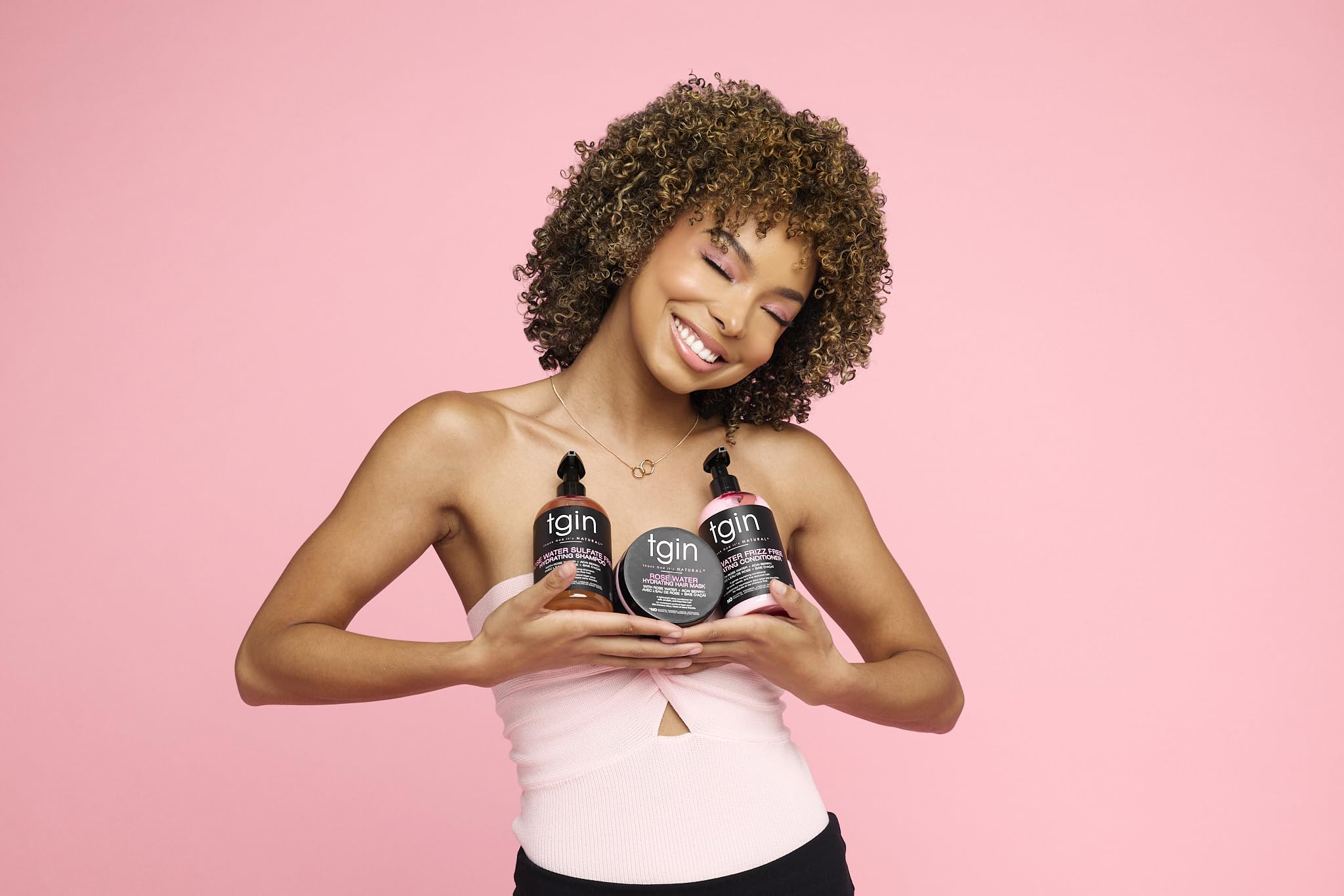 tgin hair detangling closeup revealing smooth manageable strands