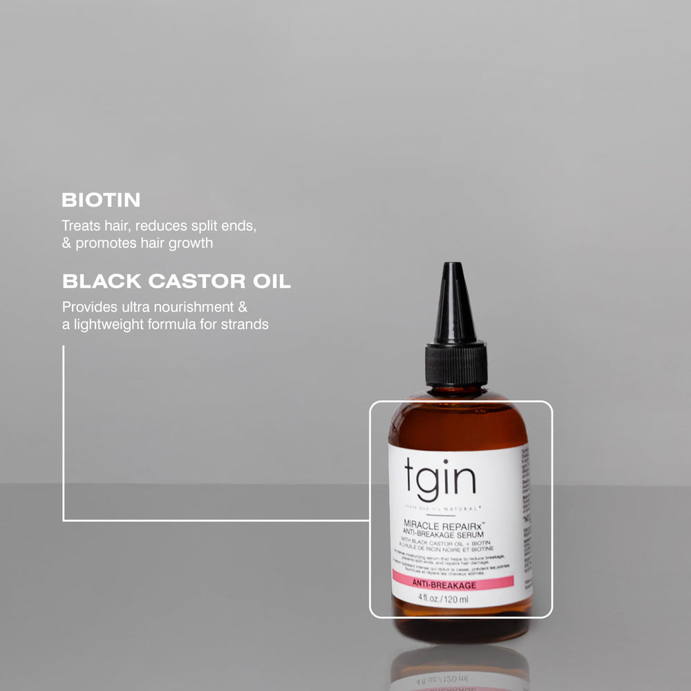 tgin Miracle RepaiRx packaging highlights value and cruelty-free, sulfate-free formula