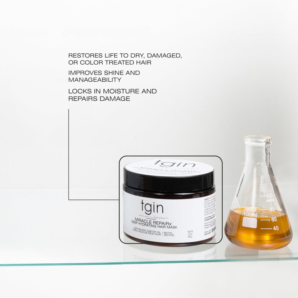 tgin Miracle RepaiRx easy application scene for daily hair care routine