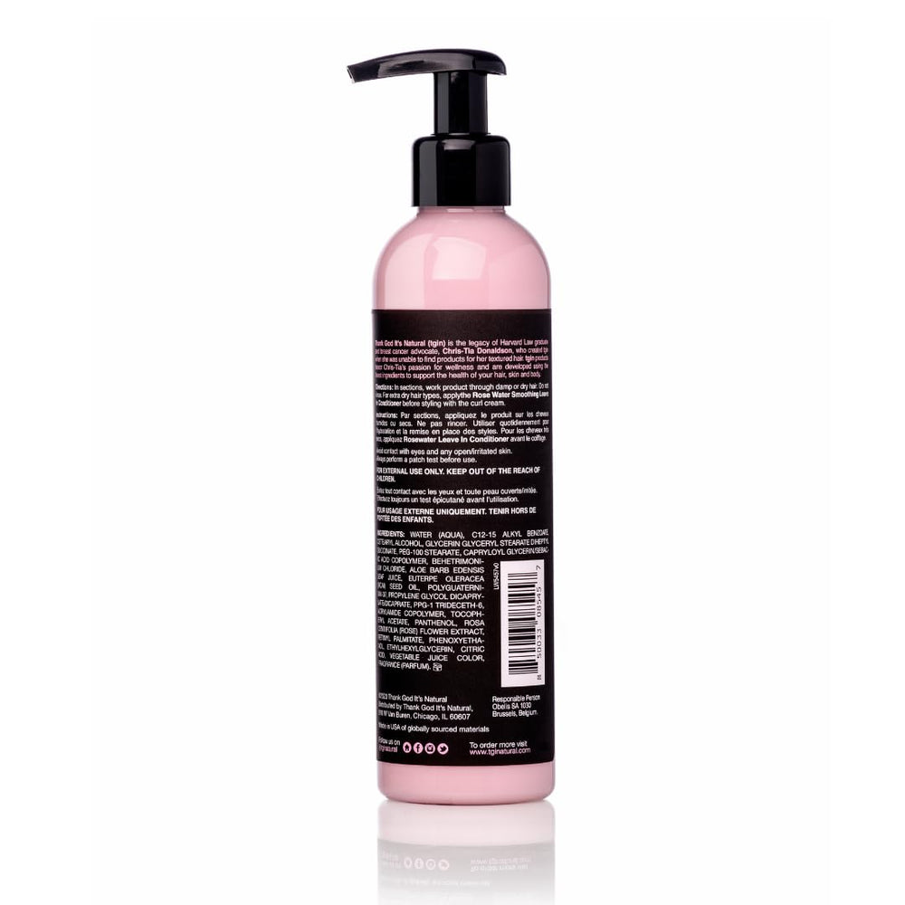 tgin Rose Water Curl Refresher for facial hair refresh with drip-free moisture.