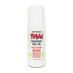 Thai Deodorant Stone, bote cristal visible, desodorización suave para uso diario