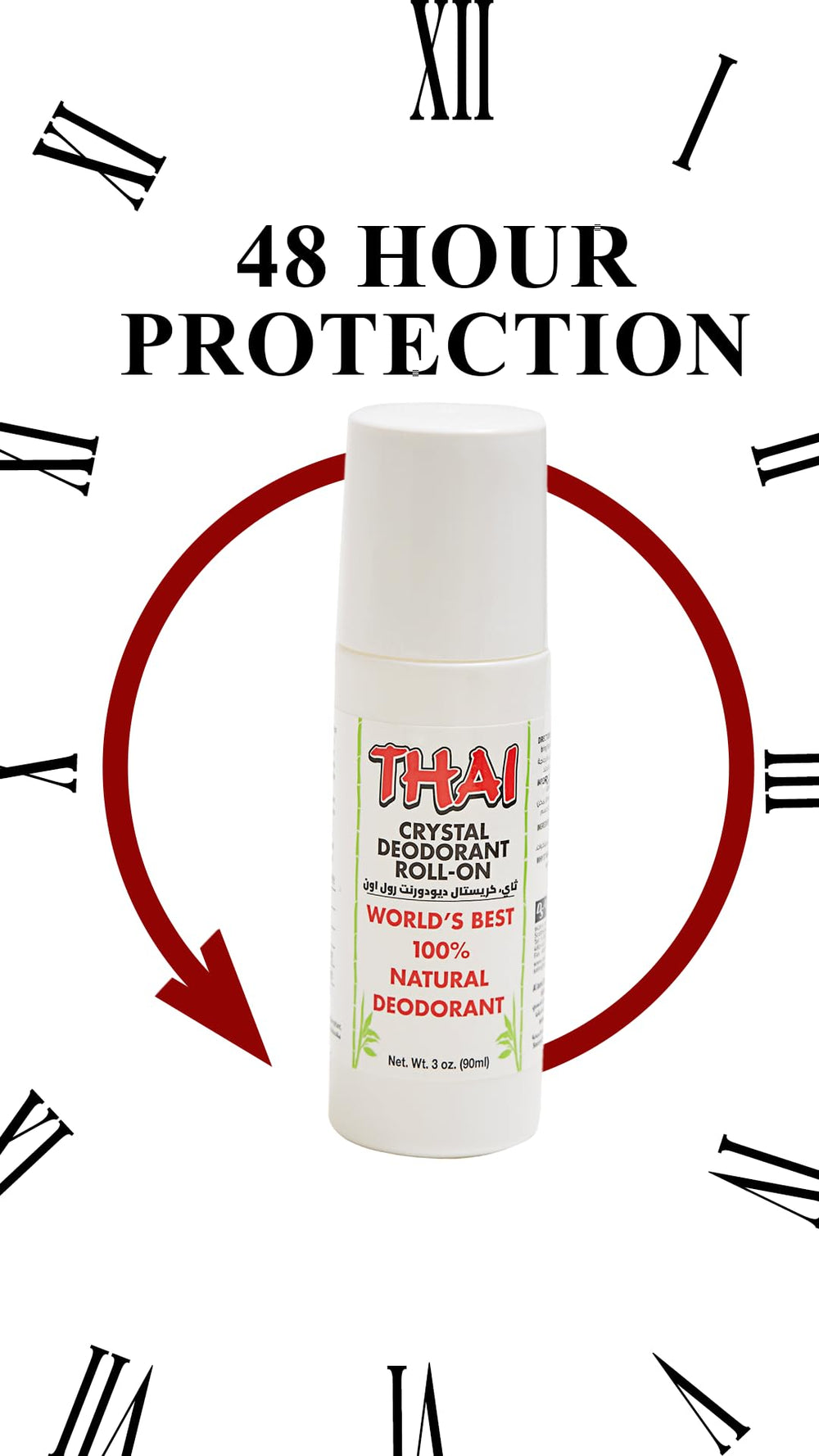Thai Deodorant Stone, uso para pies y calzado, ayuda a neutralizar olores