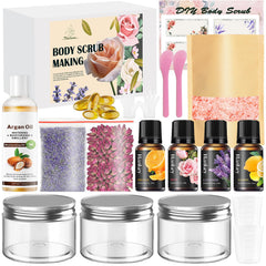 THALUNA Body Scrub Making Kit packaging shows a gift-ready spa experience at home