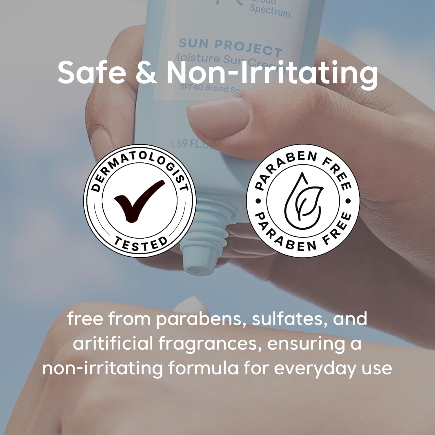 THANKYOU FARMER Sun Project Sun Cream panthenol-enriched formula for moisturized skin